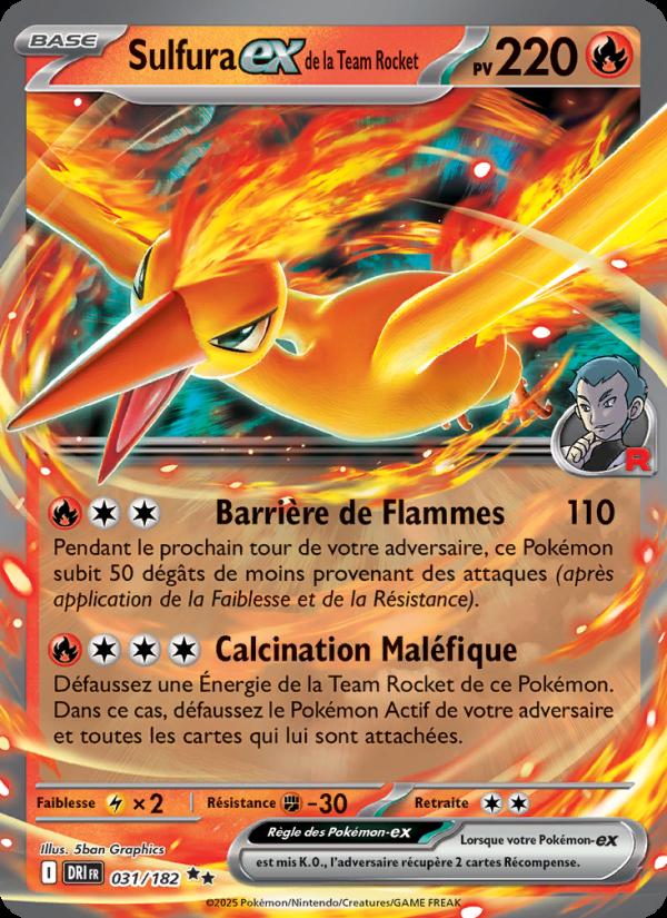Sulfura-ex de la Team Rocket card