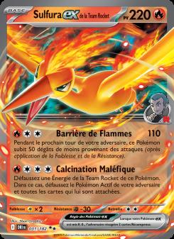 Sulfura-ex de la Team Rocket card