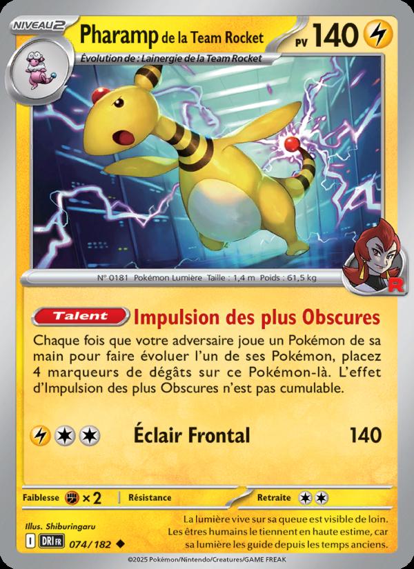 Pharamp de la Team Rocket card