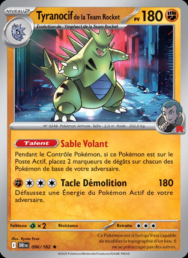 Tyranocif de la Team Rocket card