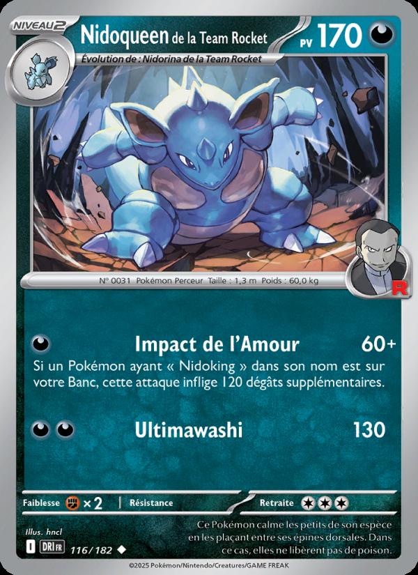 Nidoqueen de la Team Rocket card