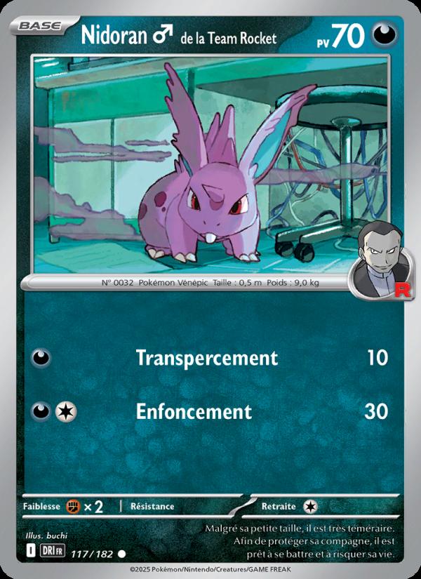 Nidoran♂ de la Team Rocket card