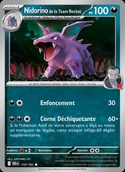 Nidorino de la Team Rocket card