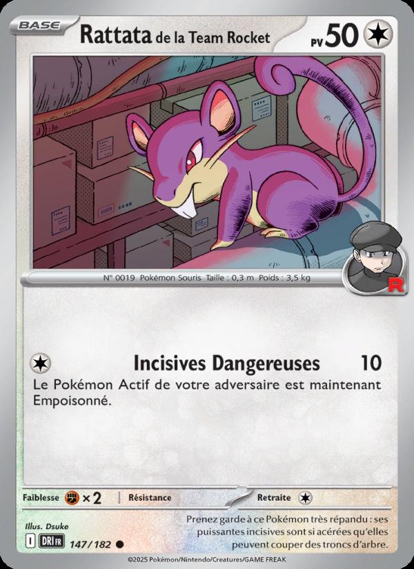 Rattata de la Team Rocket card