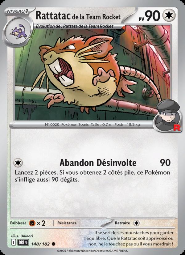 Rattatac de la Team Rocket card