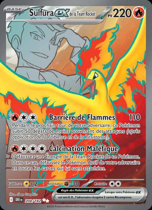 Sulfura-ex de la Team Rocket card