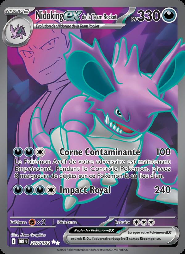 Nidoking-ex de la Team Rocket card