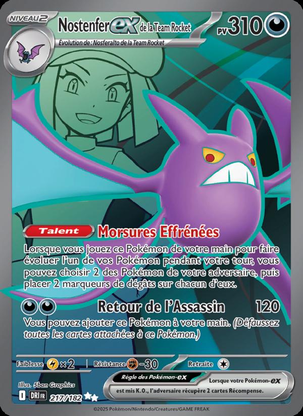 Nostenfer-ex de la Team Rocket card