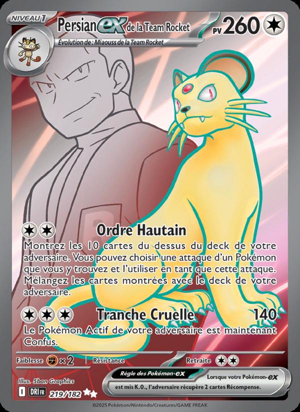Persian-ex de la Team Rocket card
