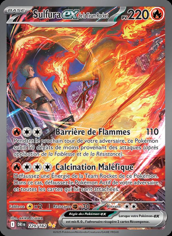 Sulfura-ex de la Team Rocket card