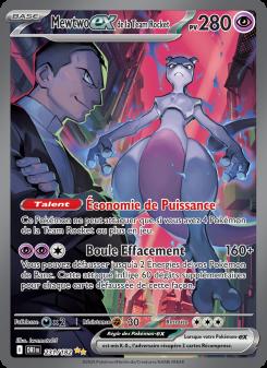 Mewtwo-ex de la Team Rocket card