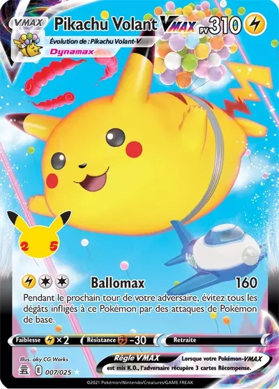 Pikachu Volant VMAX card