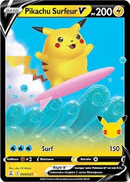 Pikachu Surfeur-V card
