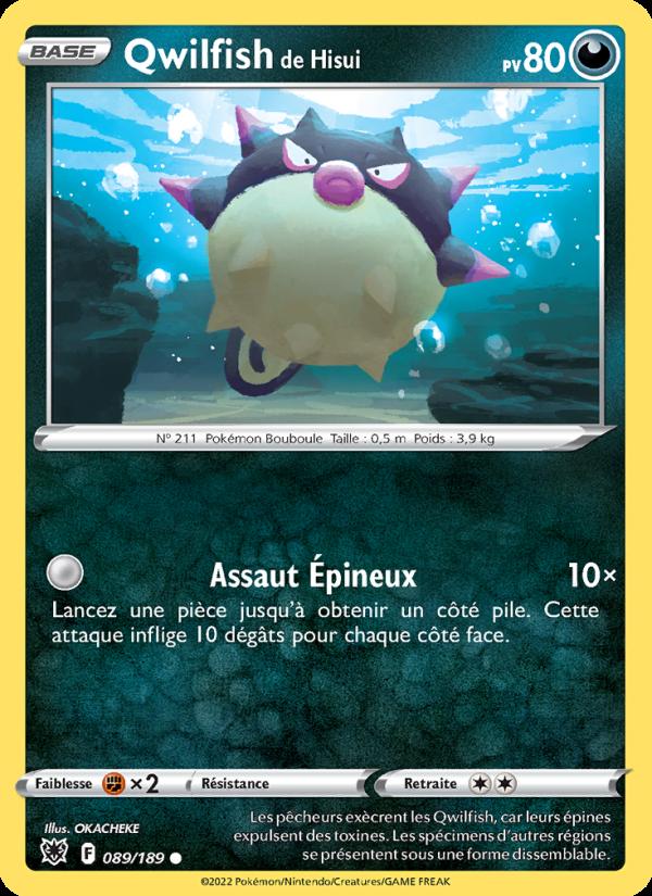 Qwilfish de Hisui card