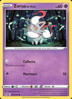 Zorua de Hisui card