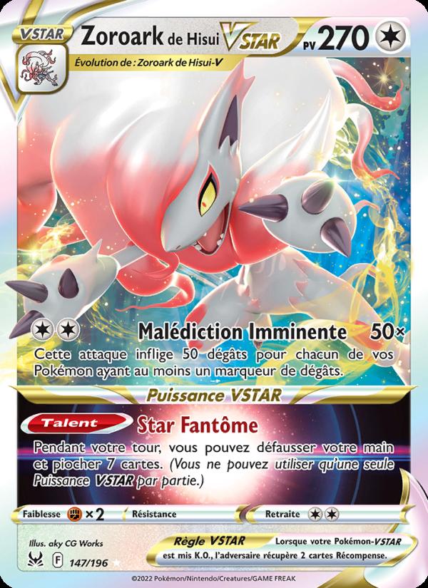 Zoroark de Hisui VSTAR card