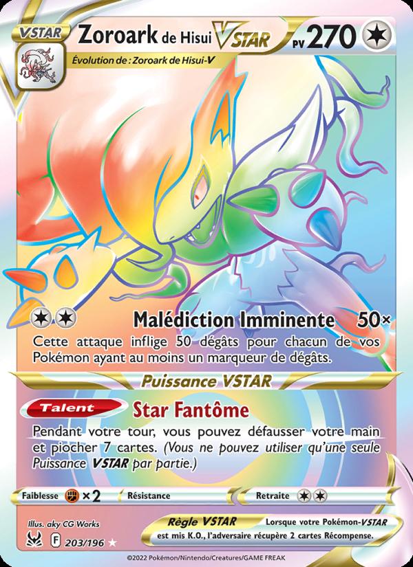 Zoroark de Hisui VSTAR card