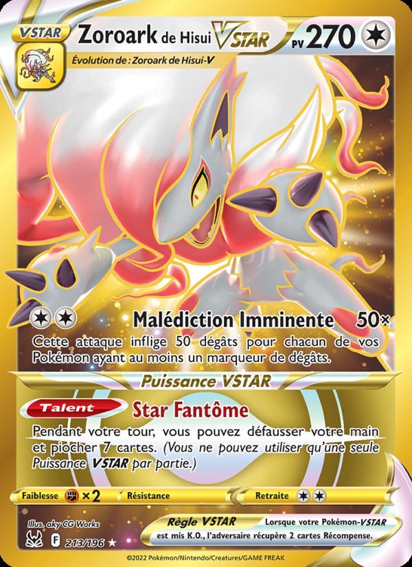 Zoroark de Hisui VSTAR card