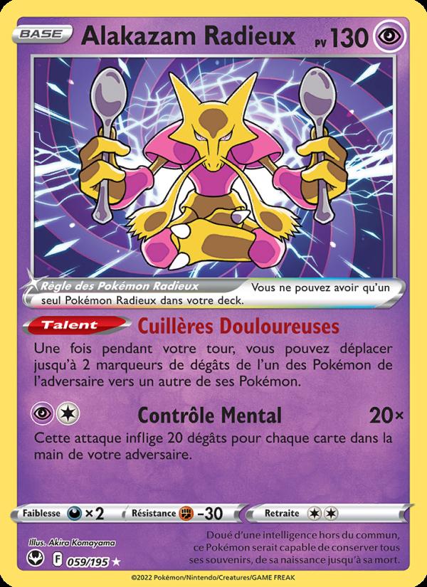 Alakazam Radieux card
