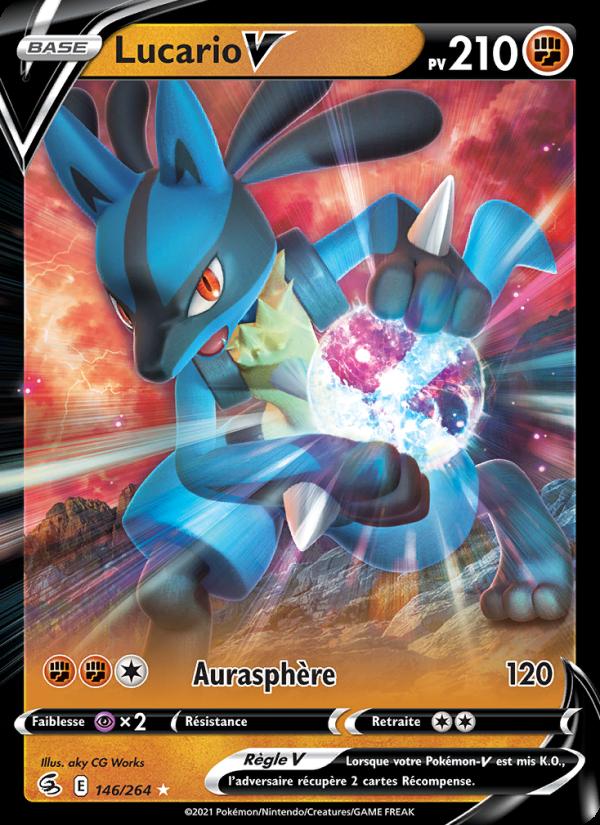 Lucario V card