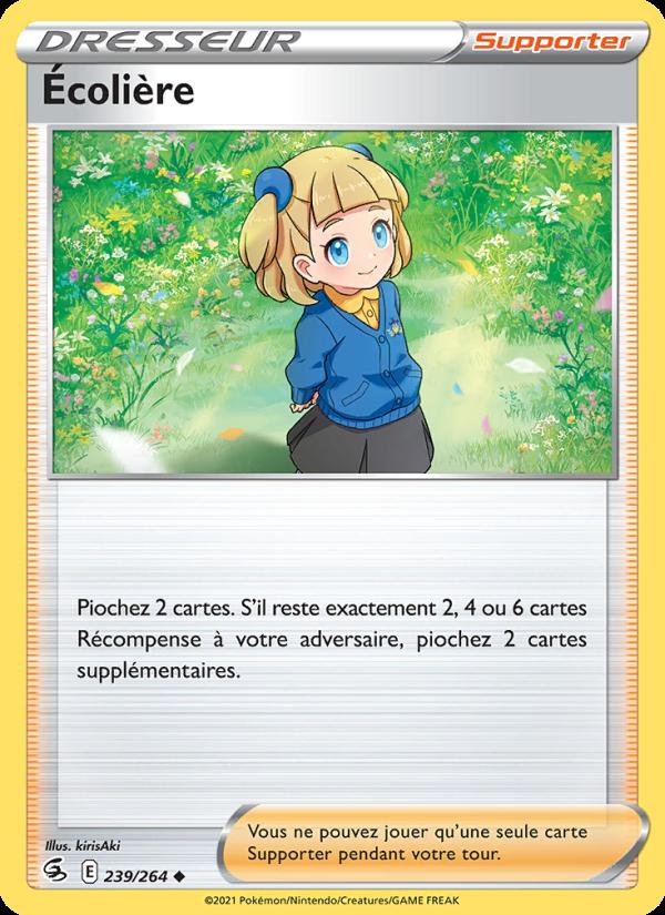 Écolière card