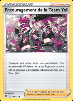 Encouragement de la Team Yell card