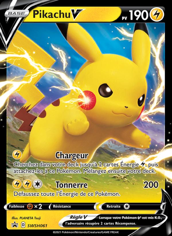 Pikachu V card