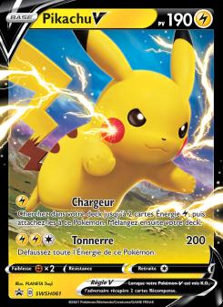 Pikachu V card