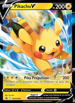 Pikachu V card