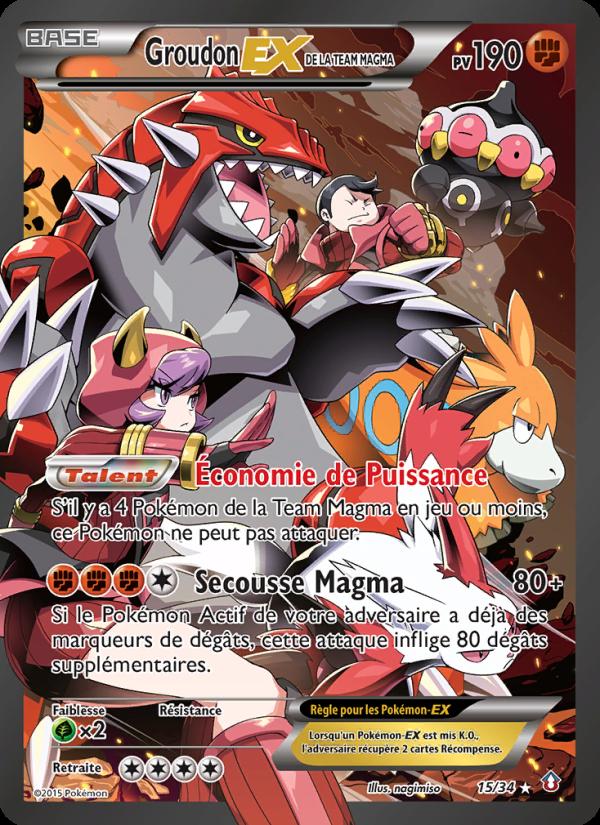 Groudon-EX de la Team Magma card
