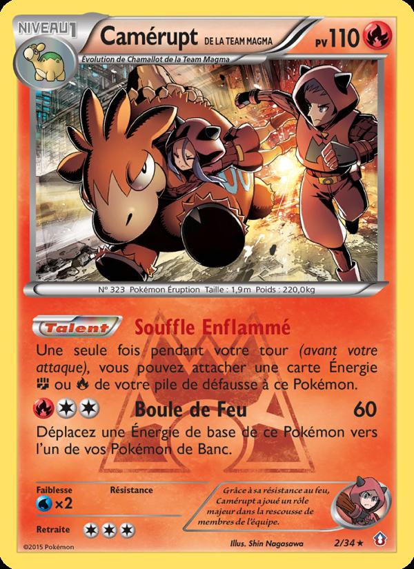 Camérupt de la Team Magma card