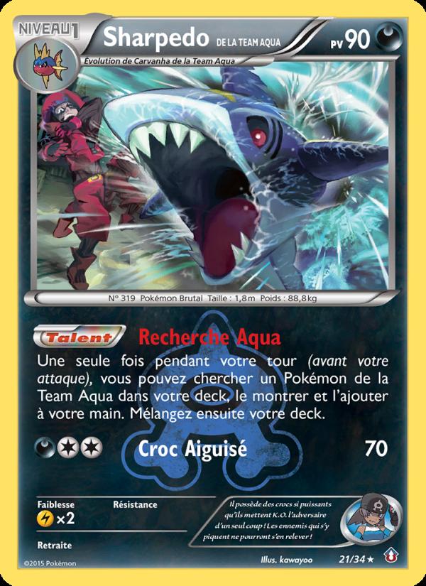 Sharpedo de la Team Aqua card