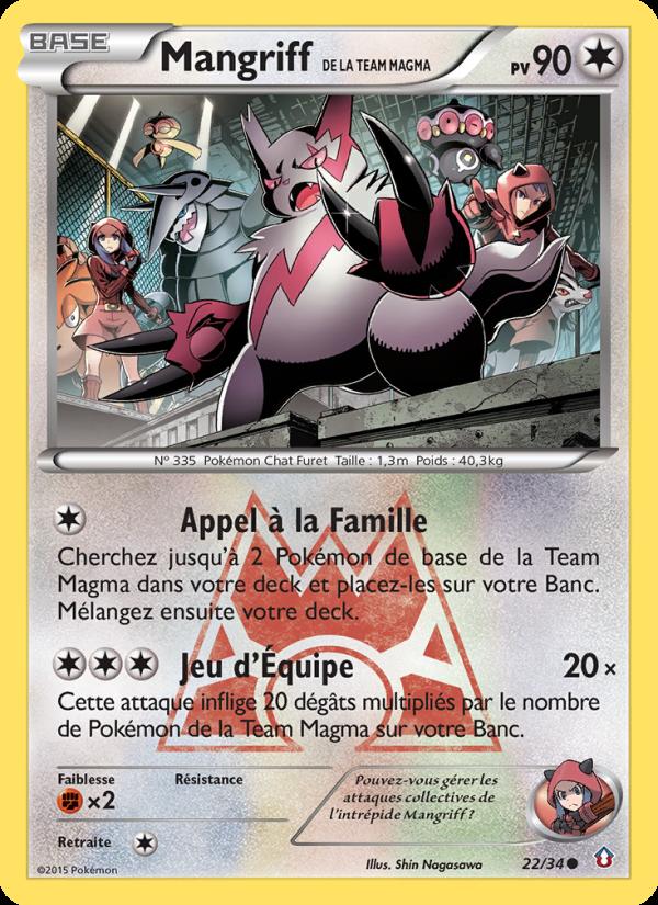 Mangriff de la Team Magma card