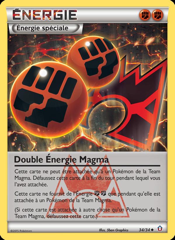 Double Énergie Magma card