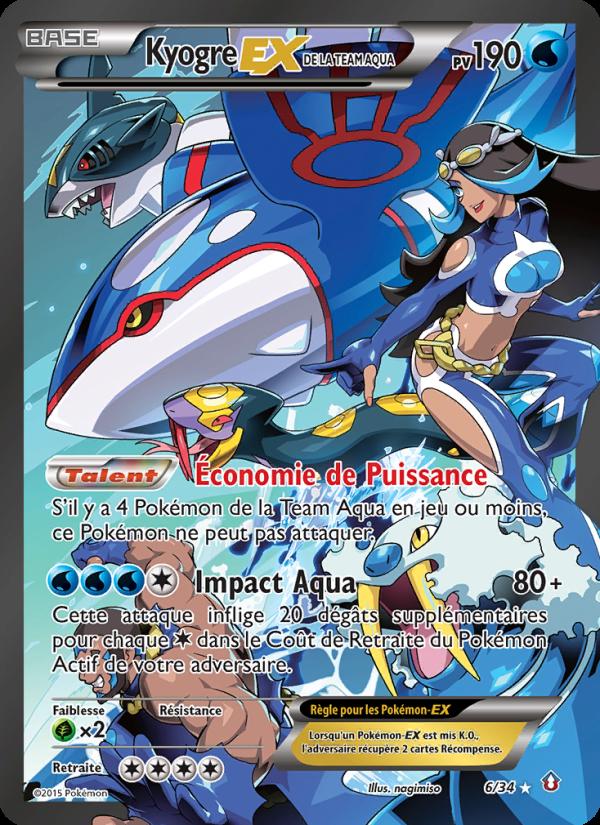 Kyogre-EX de la Team Aqua card