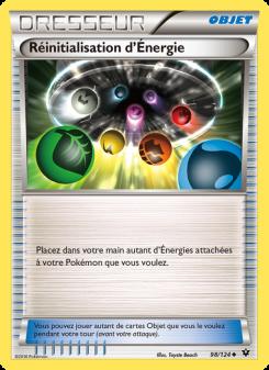Réinitialisation d'Énergie card