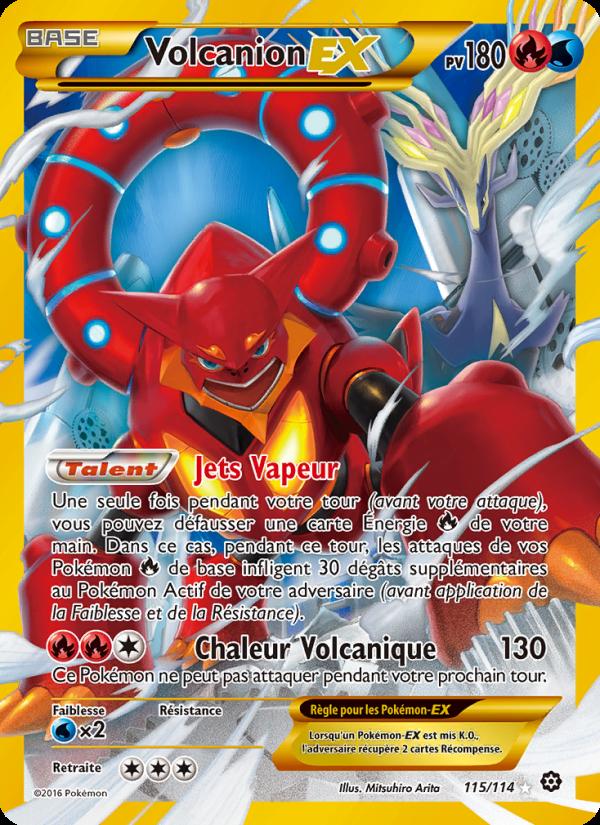 Volcanion EX card