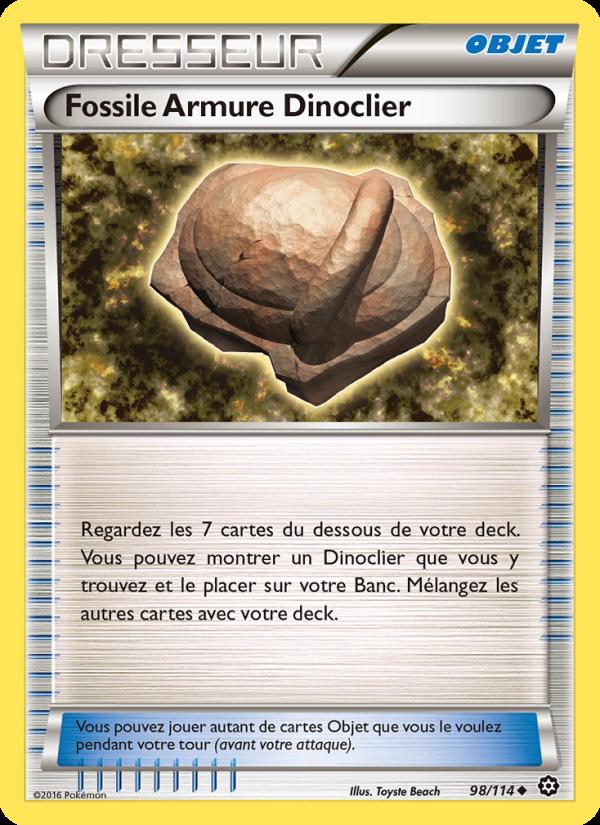 Fossile Armure Dinoclier card