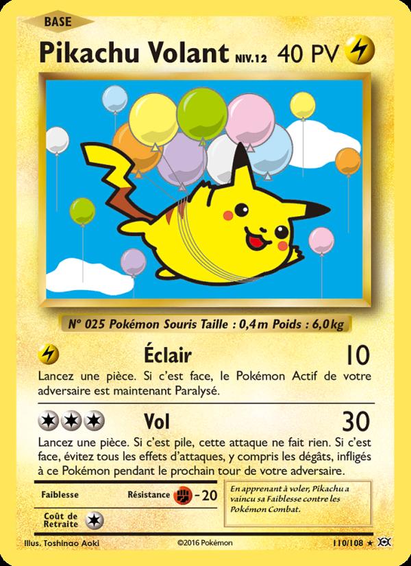 Pikachu Volant card