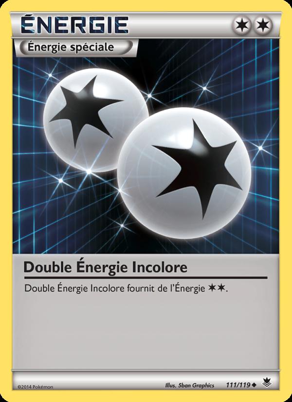 Double Énergie Incolore card